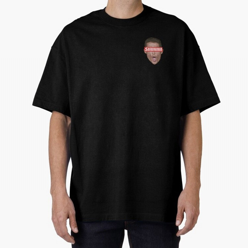 SIIII - Cristiano Ronaldo - Floating Head Oversized T-Shirt Celebrate Football Dreams Across FIFA World Cup 2026 Group Stage for Fans of Haaland and Mbappe and Brazil, Portugal and Argentina, Bringing Global Supporter Spirit, Legendary Goals,