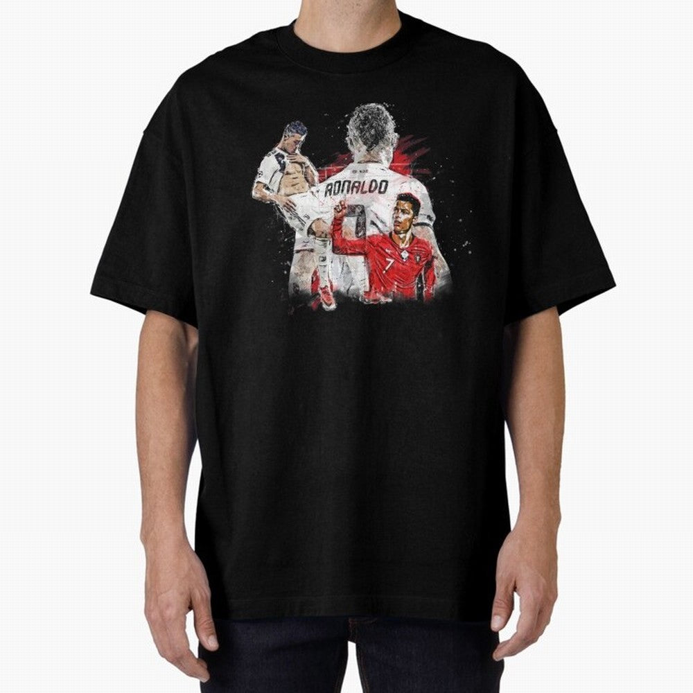 Cristiano Ronaldo Cristiano Ronaldo Oversized T-Shirt Represent Fans Who Live for FIFA World Cup 2026 Group Stage for Fans of Messi and Cristiano Ronaldo and Portugal, Bringing Champion Mindset, Group Stage Buzz, Knockout Tension and Passionate Fan