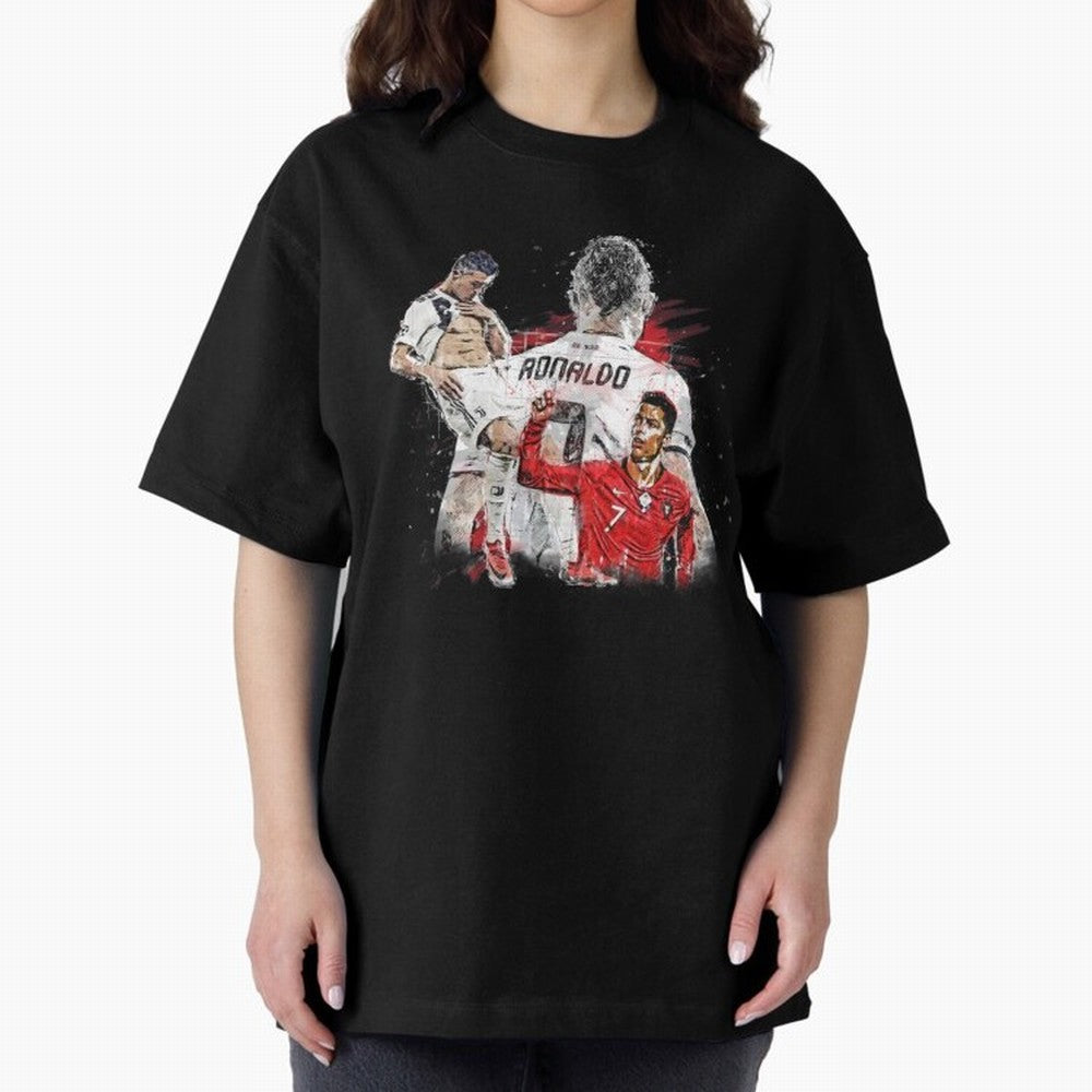 Cristiano Ronaldo Cristiano Ronaldo Oversized T-Shirt Represent Fans Who Live for FIFA World Cup 2026 Group Stage for Fans of Messi and Cristiano Ronaldo and Portugal, Bringing Champion Mindset, Group Stage Buzz, Knockout Tension and Passionate Fan