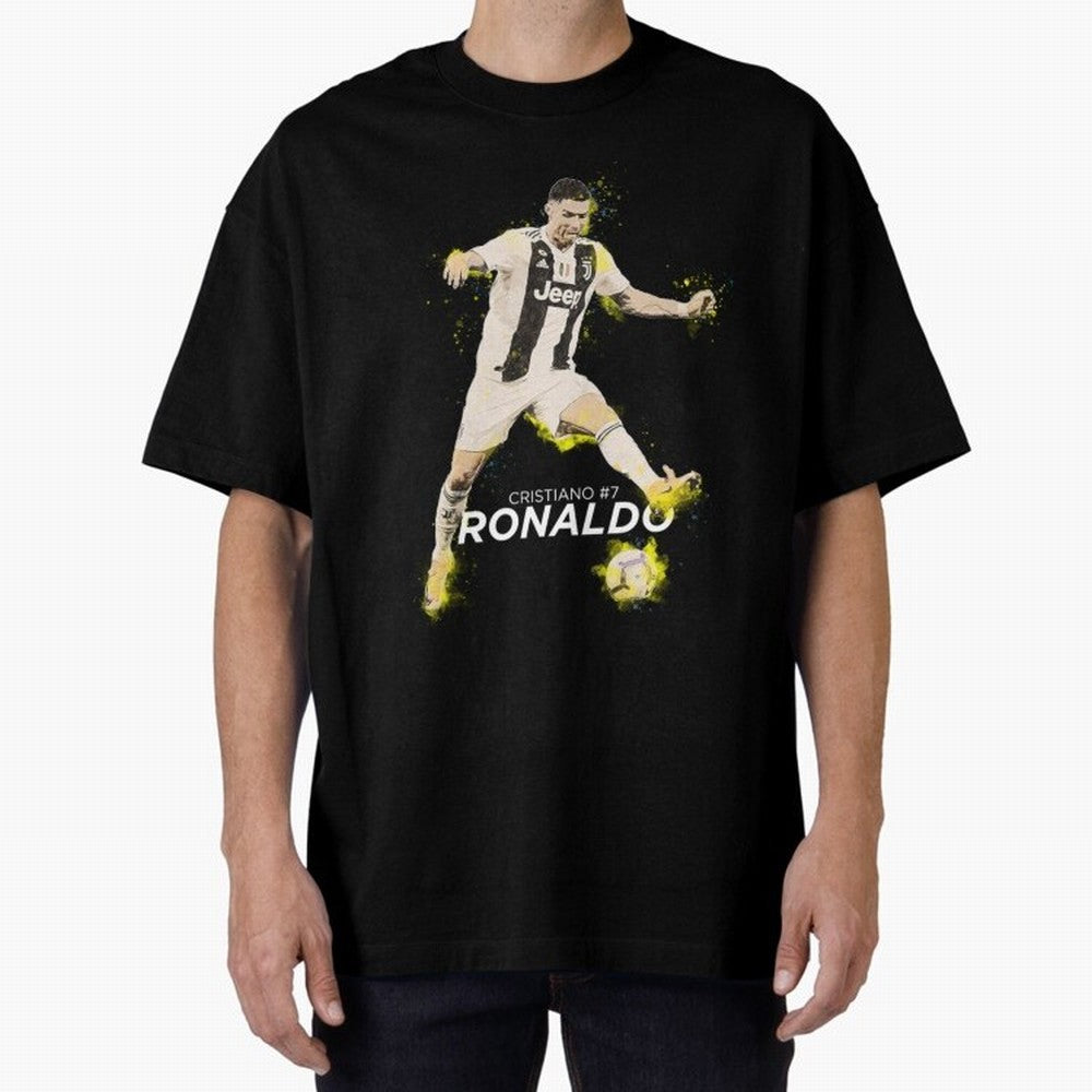 Cristiano Ronaldo Cristiano Ronaldo Oversized T-Shirt Support Your Favorite Stars during the FIFA World Cup 2026 USA Canada Mexico Journey through Neymar, Haaland and Cristiano Ronaldo Highlights, Spain Pride, Classic Soccer Heritage, Championship