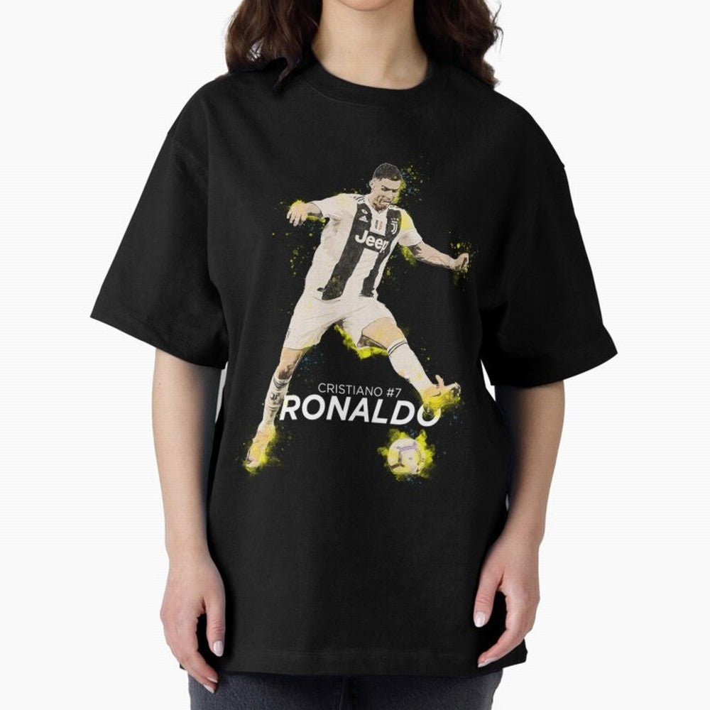 Cristiano Ronaldo Cristiano Ronaldo Oversized T-Shirt Support Your Favorite Stars during the FIFA World Cup 2026 USA Canada Mexico Journey through Neymar, Haaland and Cristiano Ronaldo Highlights, Spain Pride, Classic Soccer Heritage, Championship
