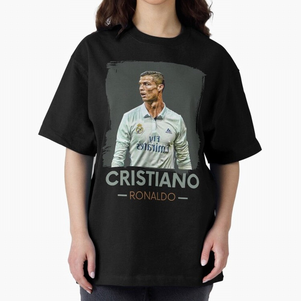 Cristiano Ronaldo Best Seller Oversized T-Shirt Bring Retro Soccer Energy to FIFA World Cup 2026 Spirit, Highlighting Spain, CR7, Stadium Chants, National Pride, Trophy Dreams and Unforgettable Football Memories; Made for Collectors Who Enjoy