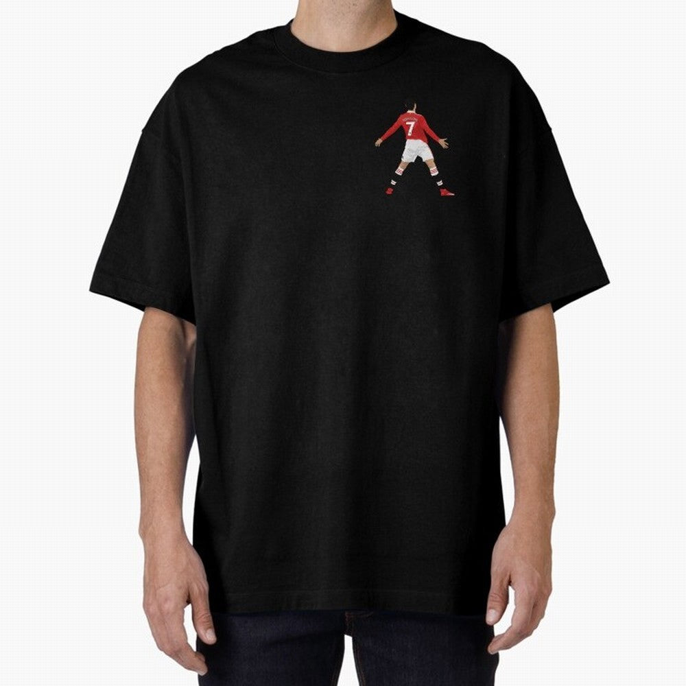 Ronaldo CR7 - Manchester Unided Oversized T-Shirt Spotlight Match Day Hype around FIFA World Cup 2026 USA Canada Mexico, Neymar, Haaland and Cristiano Ronaldo, England, France and Netherlands, Fan Favorite Moments, National Team Passion, Big Match