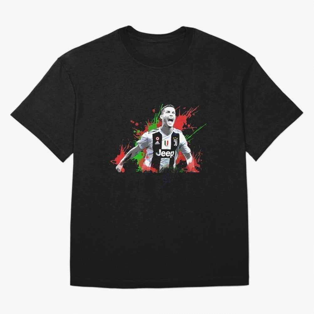 Cristiano Ronaldo Cristiano Ronaldo Oversized T-Shirt Bring FIFA World Cup 2026 USA Canada Mexico Highlighting Haaland, Portugal Energy, Champion Mindset, Group Stage Buzz, Knockout Tension and Passionate Fan Culture; Ideal for Football Dads,