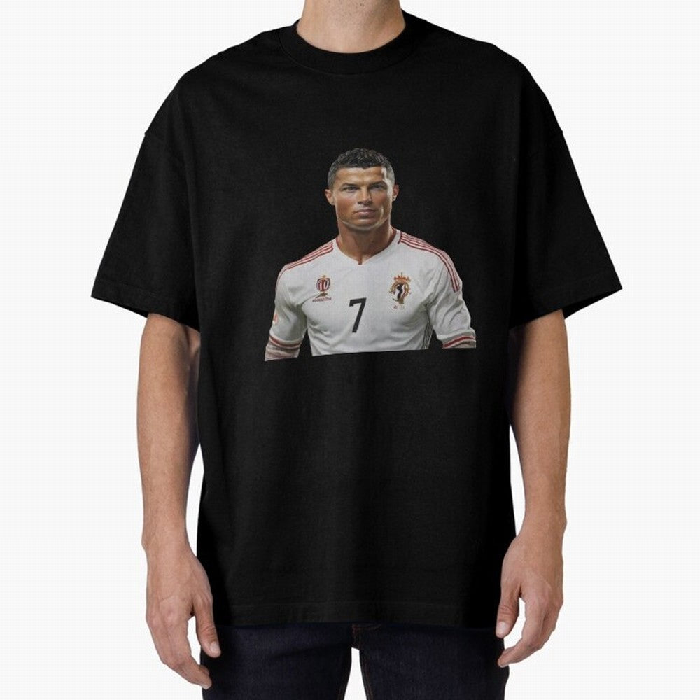 Sticker Ronaldo 2024 Oversized T-Shirt Support the Legends of FIFA World Cup 2026 USA Canada Mexico for Fans of Mbappe and Neymar and Spain, Bringing Football History, Final Match Energy, Crowd Noise and Once in a Lifetime Moments; Great for
