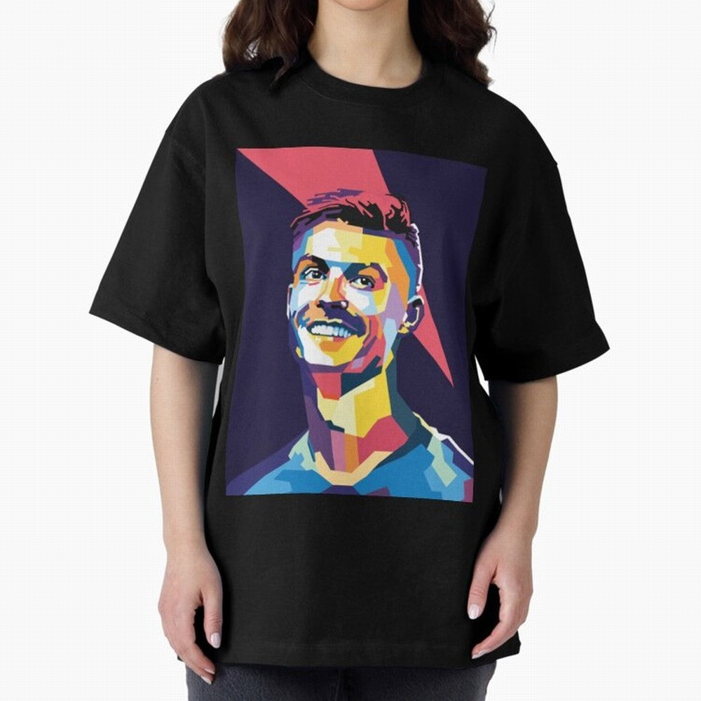 Cristiano Ronaldo Cristiano Ronaldo Oversized T-Shirt Celebrate Rivalries and Pride in FIFA World Cup 2026 Group Stage Spirit, Centered on England, France and Netherlands, Messi, Soccer Culture, Superstar Moments, National Team Dreams and