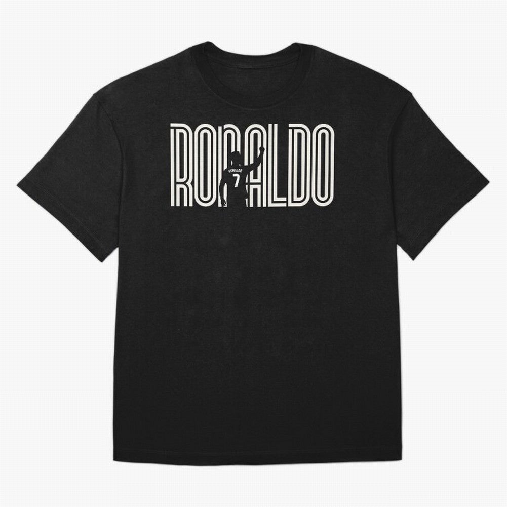Fan Art - Cristiano Ronaldo (CR7) - Black Edition Oversized T-Shirt Celebrate Football Dreams Across FIFA World Cup 2026 Group Stage Connected to CR7, Portugal, Spain and Germany Energy, Global Supporter Spirit, Legendary Goals, National Colors and