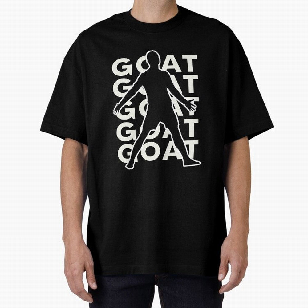 Cristiano Ronaldo the goat CR7 Oversized T-Shirt Feel the Roar of the FIFA World Cup 2026 Group Stage Journey through CR7 and Messi Highlights, Netherlands Pride, Championship Spirit, Famous Goals, Roaring Crowds and International Football Unity;