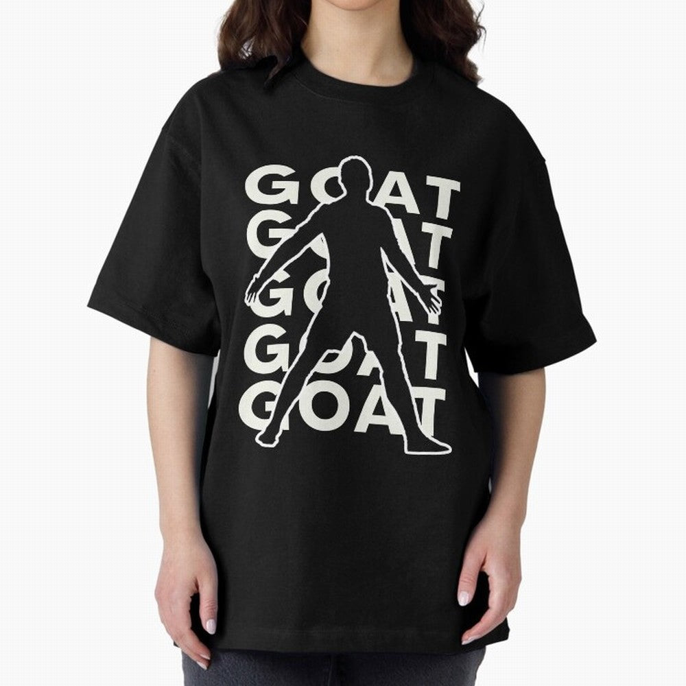 Cristiano Ronaldo the goat CR7 Oversized T-Shirt Feel the Roar of the FIFA World Cup 2026 Group Stage Journey through CR7 and Messi Highlights, Netherlands Pride, Championship Spirit, Famous Goals, Roaring Crowds and International Football Unity;