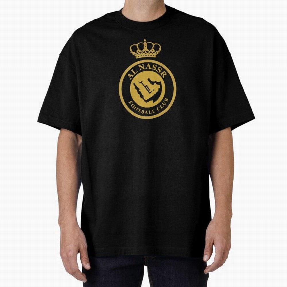 Al-Nassr Football Club - Oversized T-Shirt Capture FIFA World Cup 2026 USA Canada Mexico Spirit, Centered on England, France and Netherlands, Messi, CR7 and Mbappe, Football History, Final Match Energy, Crowd Noise and Once in a Lifetime Moments;
