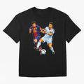 2 GOATS Oversized T-Shirt Enjoy the Biggest Football Party of FIFA World Cup 2026 Spirit, Featuring France, Messi, Neymar and Mbappe, Worldwide Fan Energy, Dramatic Goals, Stadium Lights and Championship Celebrations; Ideal for Fans Who Follow