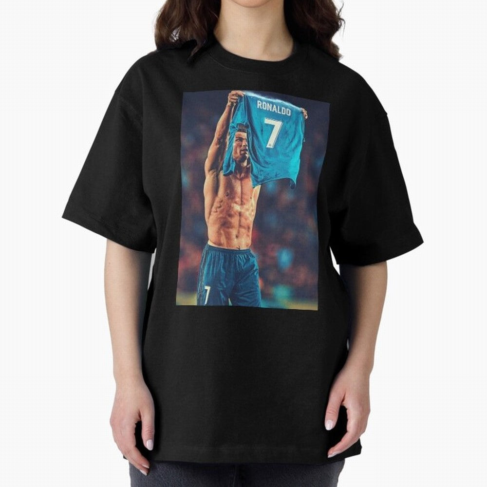 Cristiano Ronaldo Siu Goat,Ronaldo Gifts, Ronaldo Best Selling , Ronaldo Top Items Oversized T-Shirt Celebrate Golden Goal Energy in FIFA World Cup 2026 USA Canada Mexico Capturing Cristiano Ronaldo, Haaland and CR7, Argentina, France and Brazil