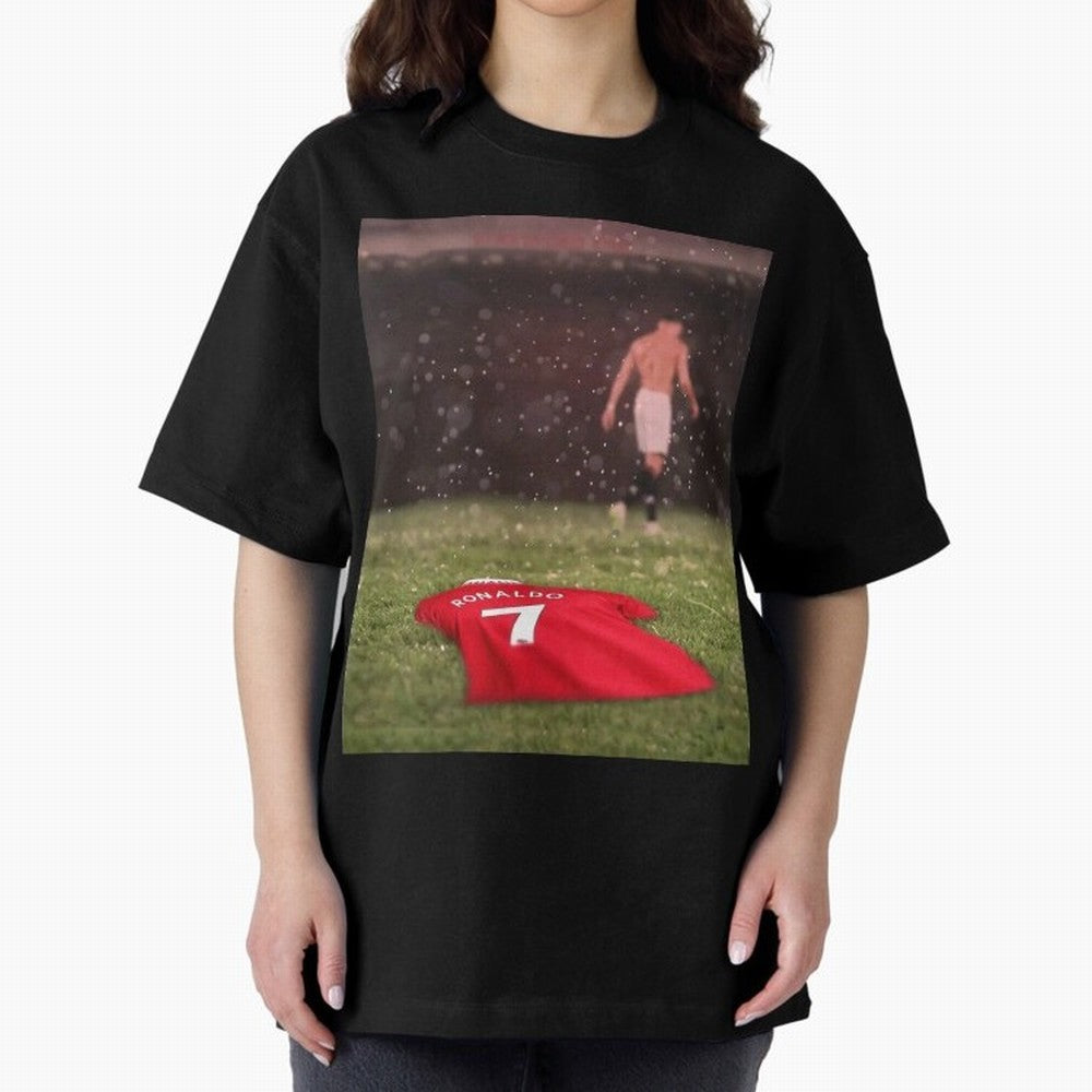 Cristiano Ronaldo Oversized T-Shirt Bring Supporter Culture to the FIFA World Cup 2026 USA Canada Mexico Journey through Messi Highlights, Spain Pride, Football History, Final Match Energy, Crowd Noise and Once in a Lifetime Moments; Ideal for Fans