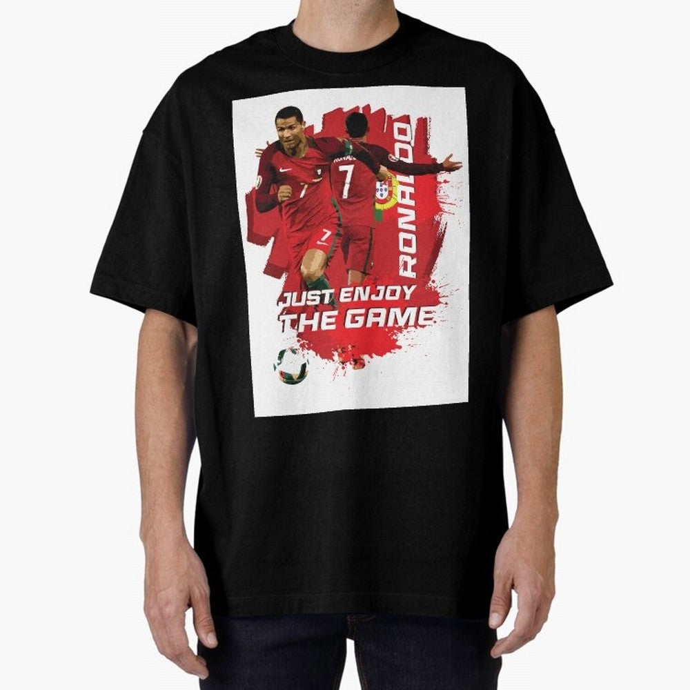 Cristiano Ronaldo Oversized T-Shirt Make Game Day About the FIFA World Cup 2026 Journey through Haaland Highlights, Spain Pride, Stadium Chants, National Pride, Trophy Dreams and Unforgettable Football Memories; Ideal for Passionate Fans Who Love