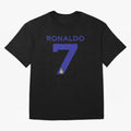 Ronaldo 7 Al-Nassr Football Club - Oversized T-Shirt Represent Fans Who Live for FIFA World Cup 2026 Group Stage Spirit, Celebrating England and Germany, Messi, Football Festival Excitement, Trophy Ambitions, Country Rivalries and Star Player Buzz;