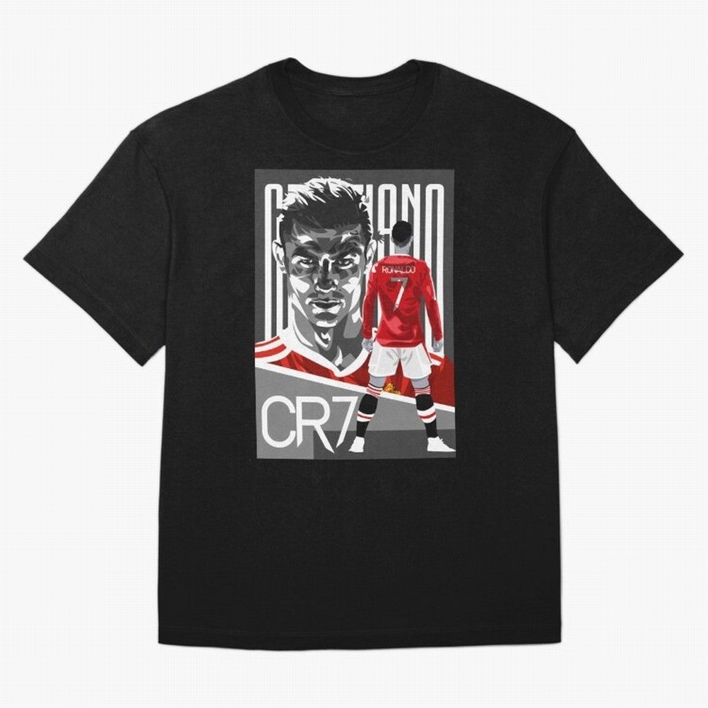 Cristiano Ronaldo in Red Oversized T-Shirt Share the Excitement of FIFA World Cup 2026 Group Stage Spirit, Celebrating Germany, Mbappe, Global Supporter Spirit, Legendary Goals, National Colors and Tournament Celebration; Great for Supporters Who