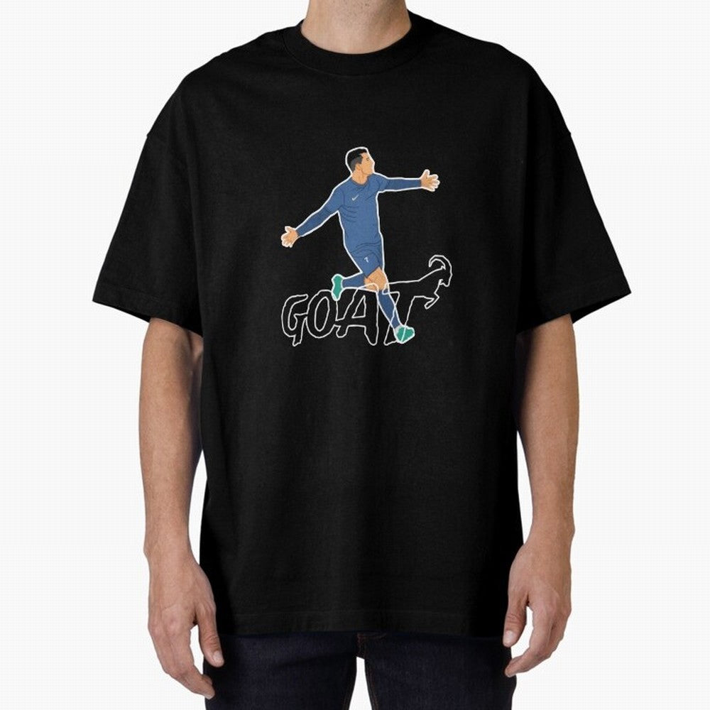 Cristiano Ronaldo - GOAT Oversized T-Shirt Live the Energy of the FIFA World Cup 2026 USA Canada Mexico Journey through Messi and Cristiano Ronaldo Highlights, Netherlands Pride, Supporter Pride, Iconic Celebrations, Legendary Names and Global