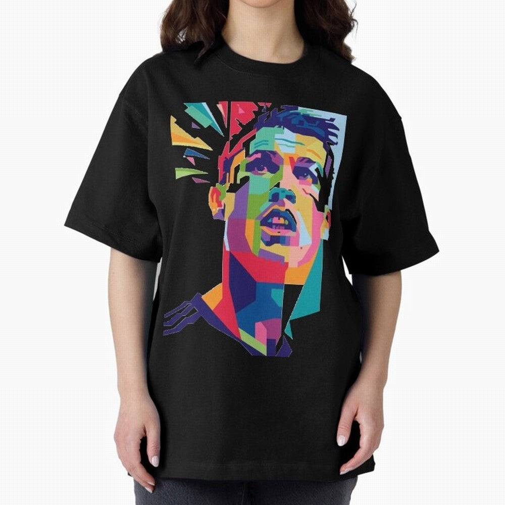 CR7 Sketch Oversized T-Shirt Capture FIFA World Cup 2026 USA Canada Mexico Celebrating Mbappe and Neymar, Spain and Netherlands Energy, Stadium Memories, Football Loyalty, International Chants and Championship Tradition; Built for Supporters