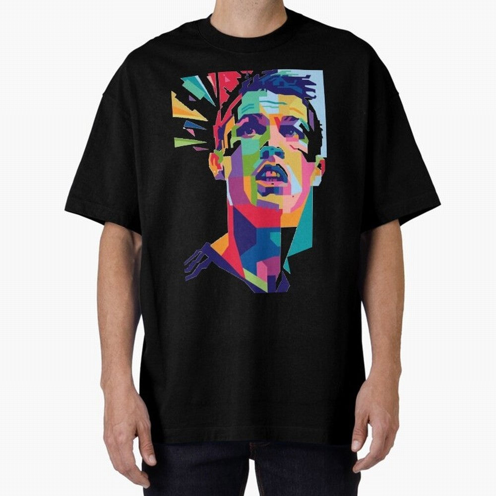 CR7 Sketch Oversized T-Shirt Capture FIFA World Cup 2026 USA Canada Mexico Celebrating Mbappe and Neymar, Spain and Netherlands Energy, Stadium Memories, Football Loyalty, International Chants and Championship Tradition; Built for Supporters