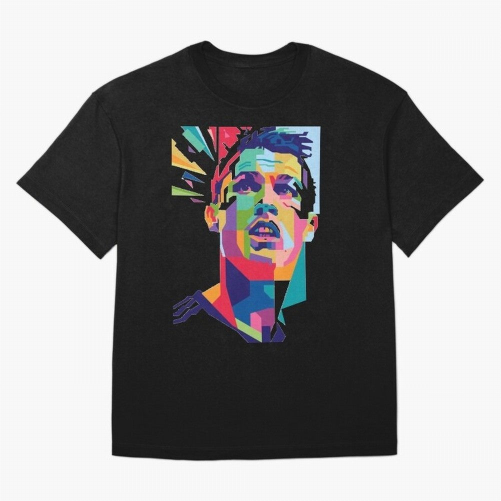 CR7 Sketch Oversized T-Shirt Capture FIFA World Cup 2026 USA Canada Mexico Celebrating Mbappe and Neymar, Spain and Netherlands Energy, Stadium Memories, Football Loyalty, International Chants and Championship Tradition; Built for Supporters