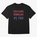Cristiano Ronaldo - #1 Fan Oversized T-Shirt Represent FIFA World Cup 2026 USA Canada Mexico Driven by Mbappe and Neymar, Spain Energy, Game Day Rituals, Football Legends, Country Pride and the Road to the Final; Ideal for Fans Who Follow Messi,
