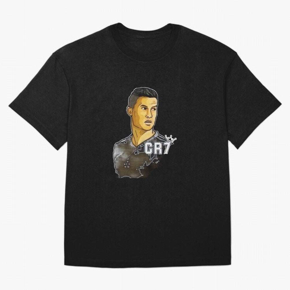 Cristiano Ronaldo digital art Oversized T-Shirt Bring a Champion Mindset to Match Day Hype around FIFA World Cup 2026, Messi, CR7 and Mbappe, Brazil, Champion Mindset, Group Stage Buzz, Knockout Tension and Passionate Fan Culture; Perfect for