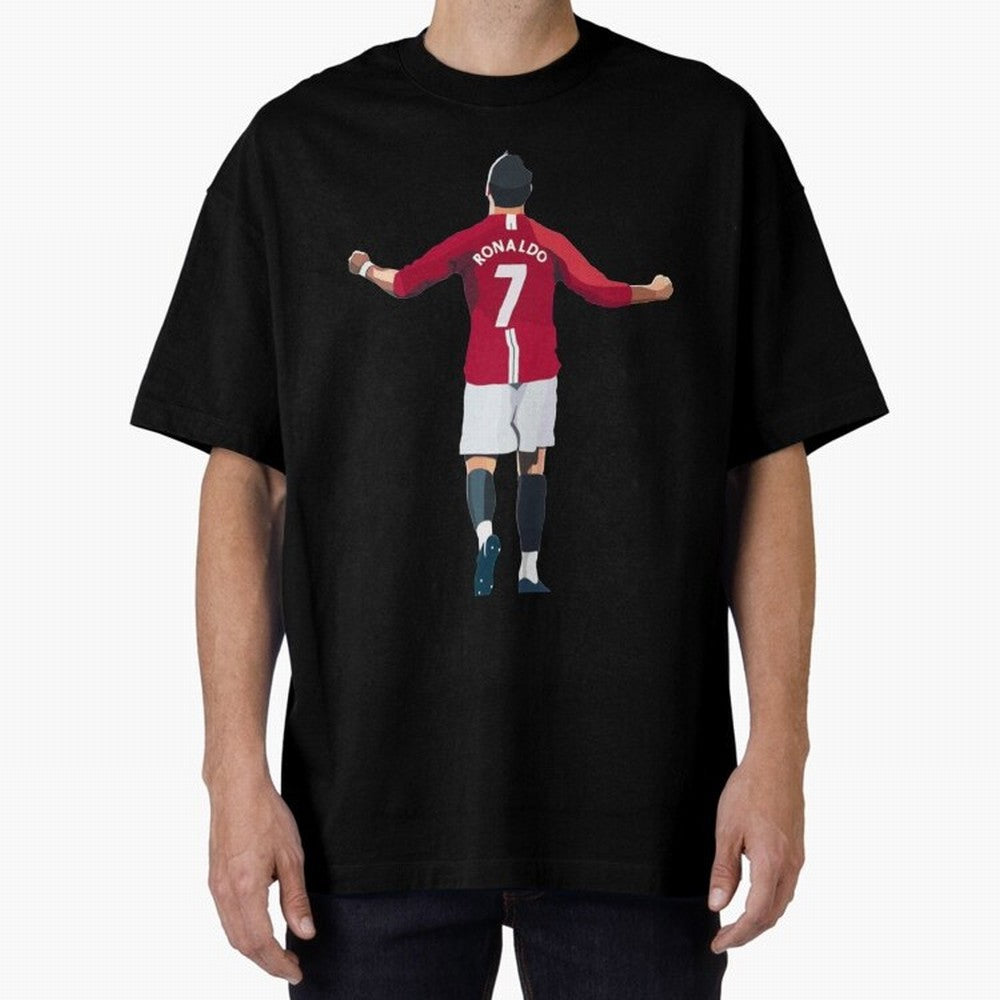 Cristiano Ronaldo Legend Cristiano Ronaldo Oversized T-Shirt Represent the Passion of FIFA World Cup 2026 USA Canada Mexico for Fans of Mbappe and Neymar and Argentina, France and Brazil, Bringing Vintage Soccer Flavor, Modern Football Stars,