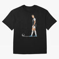 Ronaldo Watercolor Oversized T-Shirt Support the Legends of FIFA World Cup 2026 Group Stage for Fans of Messi and Cristiano Ronaldo and England, France and Netherlands, Bringing Supporter Pride, Iconic Celebrations, Legendary Names and Global Match