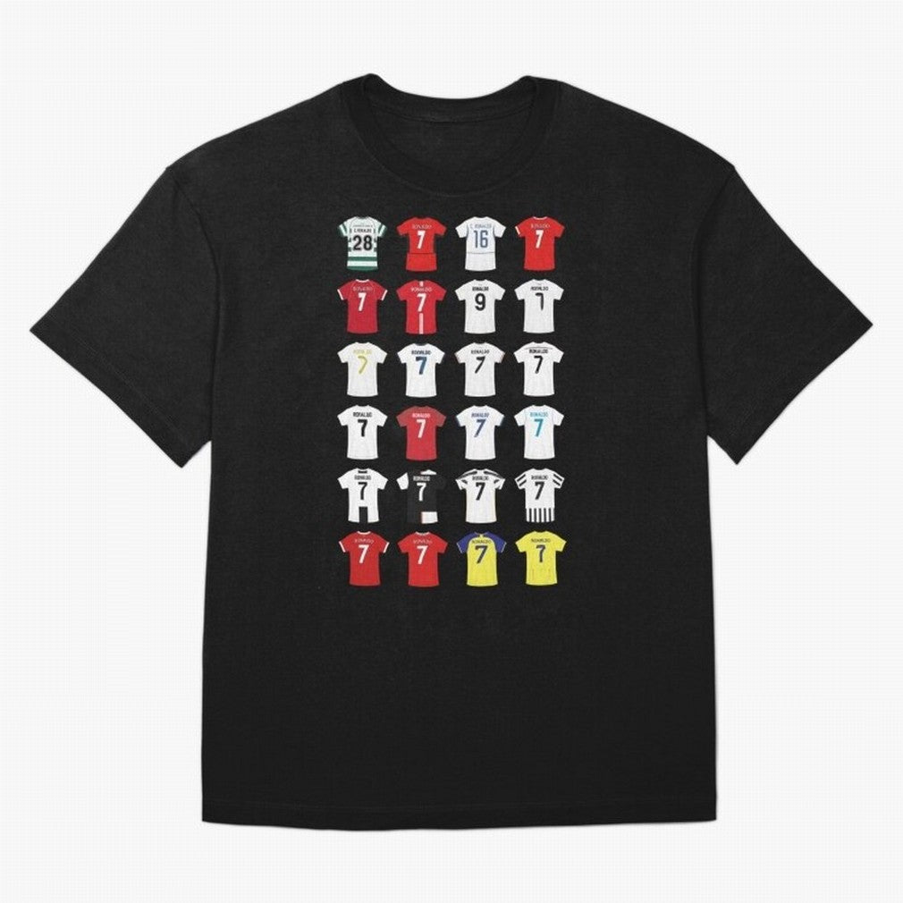 Cristiano Ronaldo Football Oversized T-Shirt Follow the Final Road of FIFA World Cup 2026 Group Stage Driven by Messi and Cristiano Ronaldo, England, France and Netherlands Energy, Worldwide Fan Energy, Dramatic Goals, Stadium Lights and