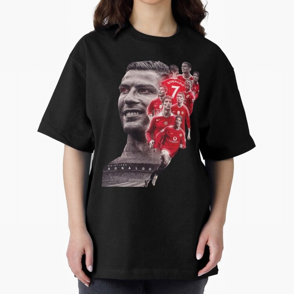 ronaldo Oversized T-Shirt Feel the Heartbeat of FIFA World Cup 2026 for Fans of CR7 and England and Germany, Bringing Goal Celebration Energy, Supporter Heritage, Football Icons and Worldwide Tournament Joy; Created for Match Day Parties, Soccer