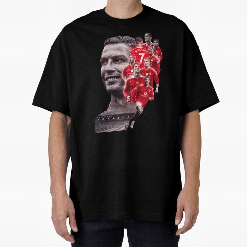 ronaldo Oversized T-Shirt Feel the Heartbeat of FIFA World Cup 2026 for Fans of CR7 and England and Germany, Bringing Goal Celebration Energy, Supporter Heritage, Football Icons and Worldwide Tournament Joy; Created for Match Day Parties, Soccer