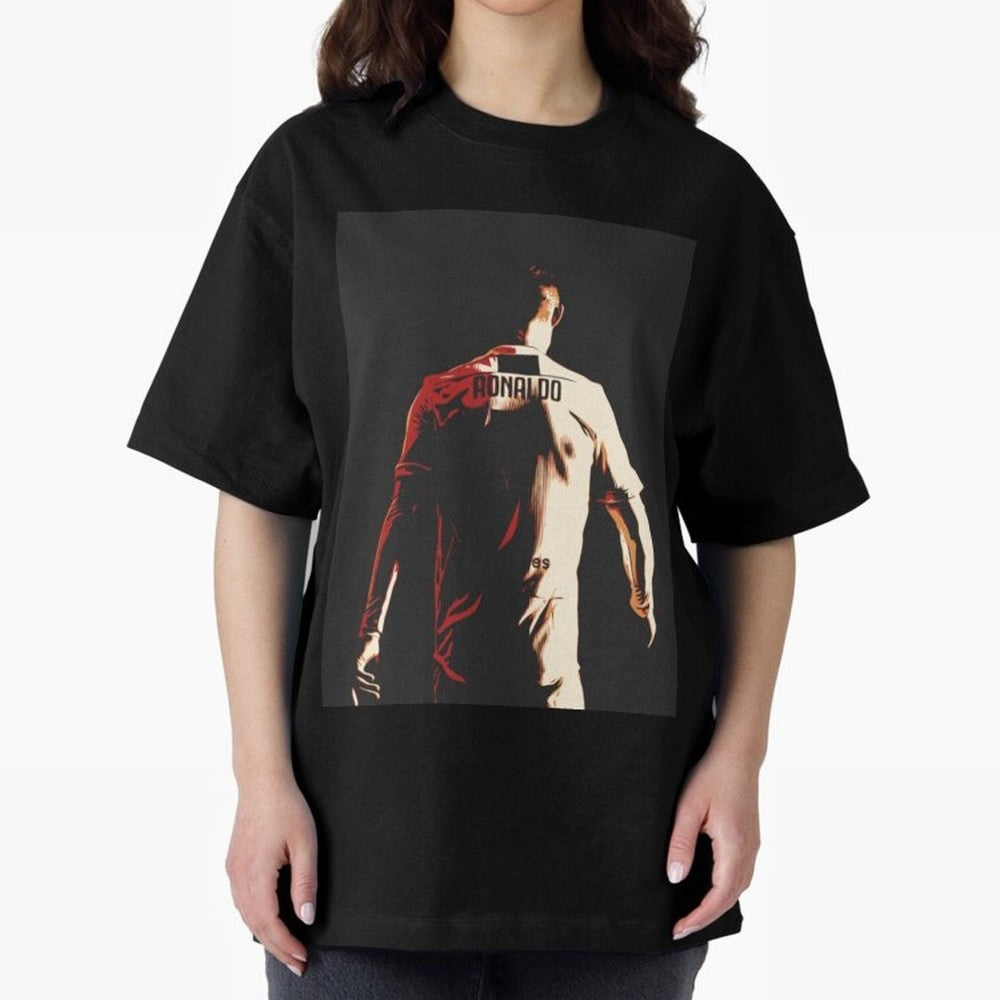 Cristiano Ronaldo Cristiano Ronaldo Juventus Oversized T-Shirt Bring Trophy Dreams to Match Day Hype around FIFA World Cup 2026, Messi and Cristiano Ronaldo, France and Portugal, Vintage Soccer Flavor, Modern Football Stars, National Flags and