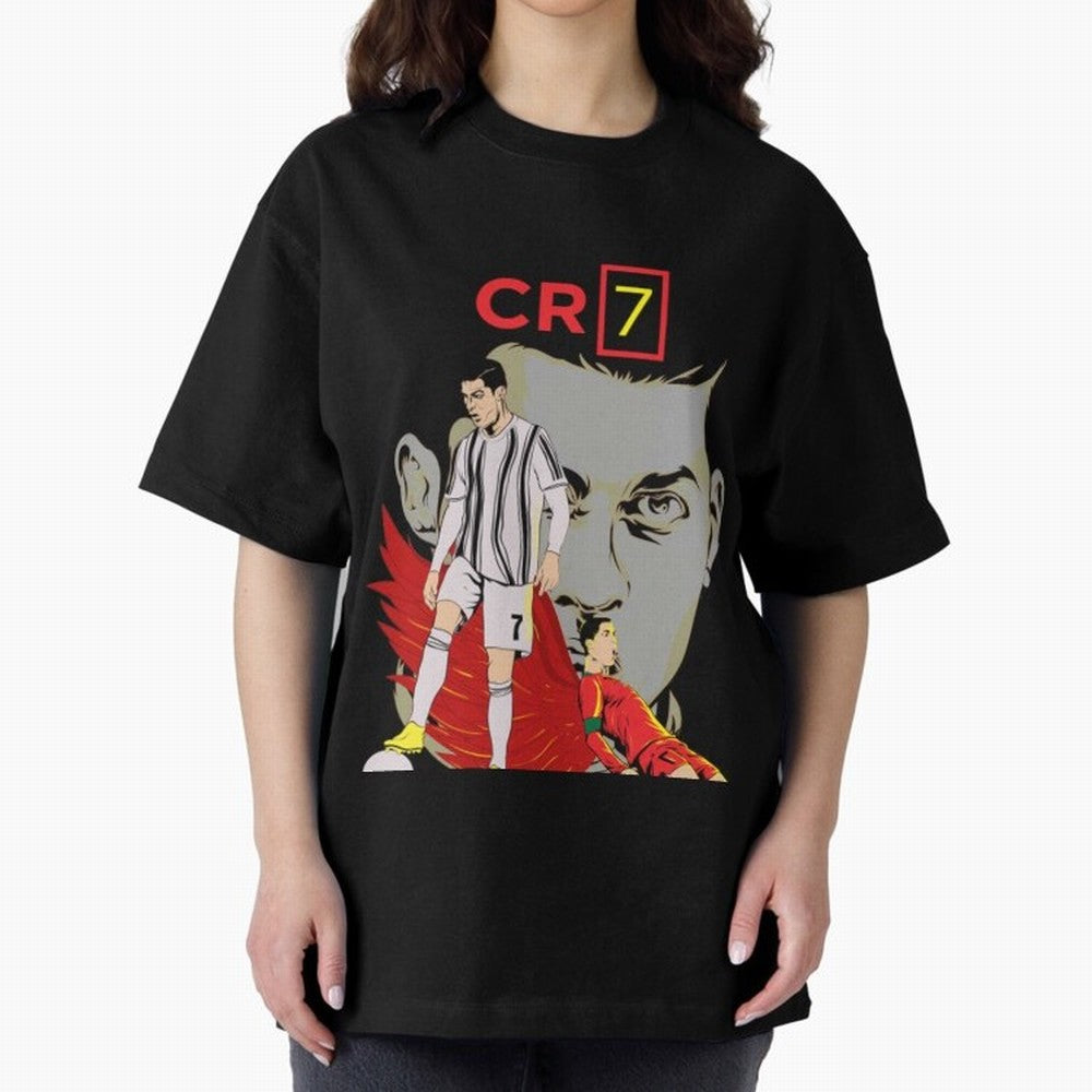 Cristiano Ronaldo Cristiano Ronaldo cr7 Oversized T-Shirt Represent Fans Who Live for Match Day Hype around FIFA World Cup 2026, Haaland, Portugal, Stadium Memories, Football Loyalty, International Chants and Championship Tradition; Perfect for