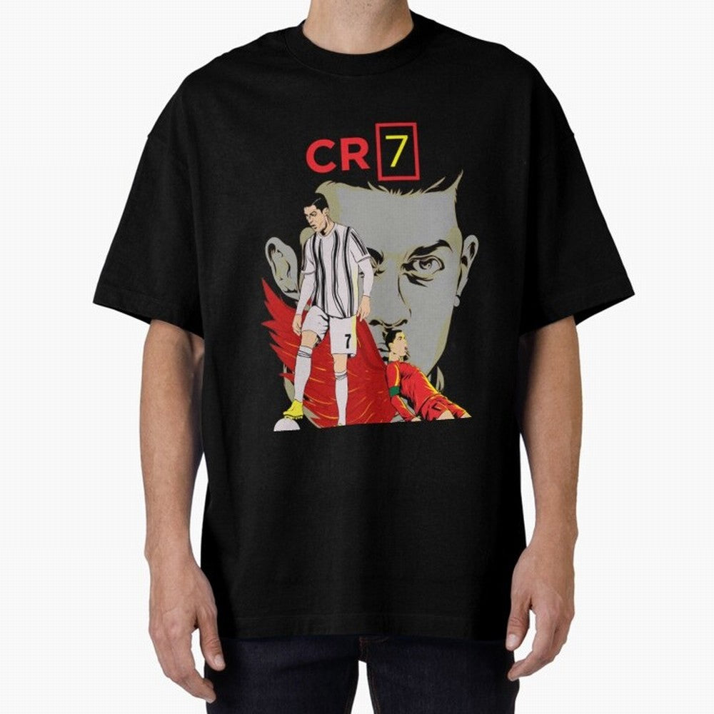 Cristiano Ronaldo Cristiano Ronaldo cr7 Oversized T-Shirt Represent Fans Who Live for Match Day Hype around FIFA World Cup 2026, Haaland, Portugal, Stadium Memories, Football Loyalty, International Chants and Championship Tradition; Perfect for
