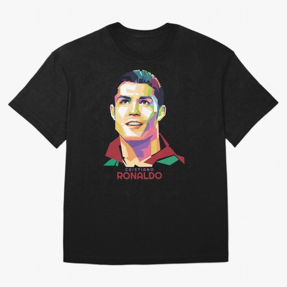 Geometric Celebrity Cristiano Ronaldo Oversized T-Shirt Celebrate the Next Chapter of Match Day Hype around FIFA World Cup 2026 Group Stage, Neymar, Argentina and Brazil, Stadium Memories, Football Loyalty, International Chants and Championship