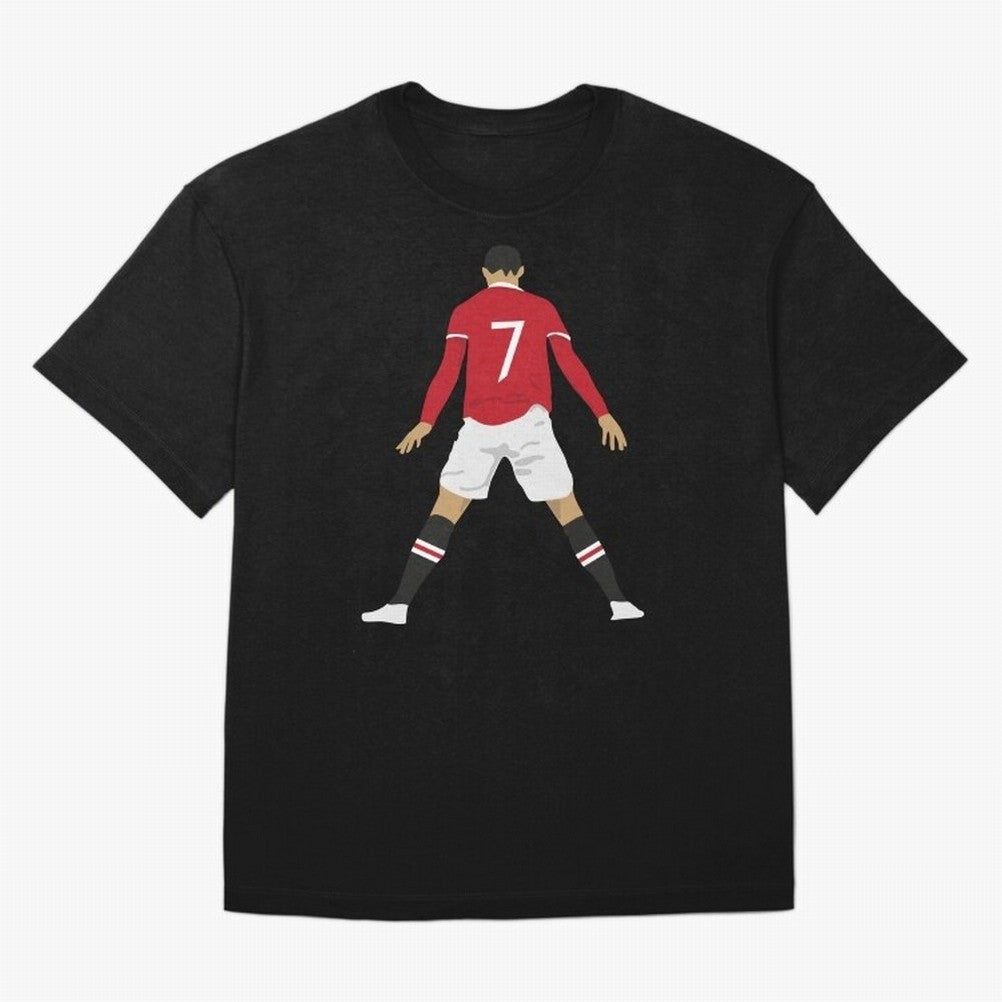 CR7 Man U SIIIIIUUUUUUU (Celebration) Oversized T-Shirt Support Your Favorite Stars during FIFA World Cup 2026 USA Canada Mexico for Fans of Mbappe and Neymar and Spain, Bringing Football History, Final Match Energy, Crowd Noise and Once in a