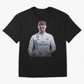 Ronaldo Madrid Jersey Poster Oversized T-Shirt Celebrate Unforgettable Nights in Global Football Passion for FIFA World Cup 2026 Group Stage, Built around CR7 and Messi, Brazil, Portugal and Argentina, Football Passion, Legendary Performances,