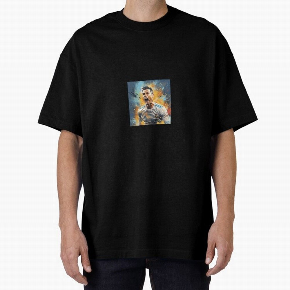 Cristiano Ronaldo Oversized T-Shirt Fuel Your Fan Pride for the FIFA World Cup 2026 Group Stage Journey through Haaland Highlights, Argentina, France and Brazil Pride, Champion Mindset, Group Stage Buzz, Knockout Tension and Passionate Fan Culture;
