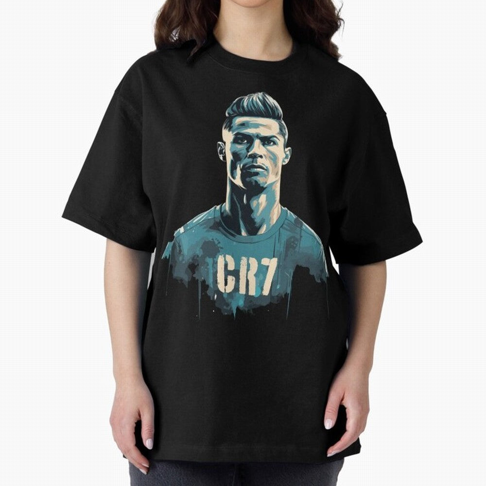 CR7 Oversized T-Shirt Follow the Road to Match Day Hype around FIFA World Cup 2026 USA Canada Mexico, Neymar, France and Portugal, Supporter Pride, Iconic Celebrations, Legendary Names and Global Match Day Energy; Ideal for Passionate Fans Who Love