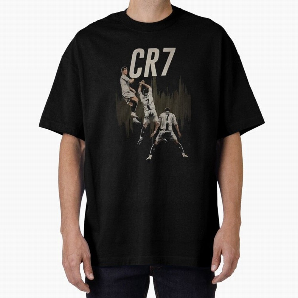 Cr7 Oversized T-Shirt Celebrate Football Dreams Across FIFA World Cup 2026 USA Canada Mexico for Fans of Mbappe and Neymar and Argentina and Brazil, Bringing Football Passion, Legendary Performances, Festival Vibes and Supporter Community; Built