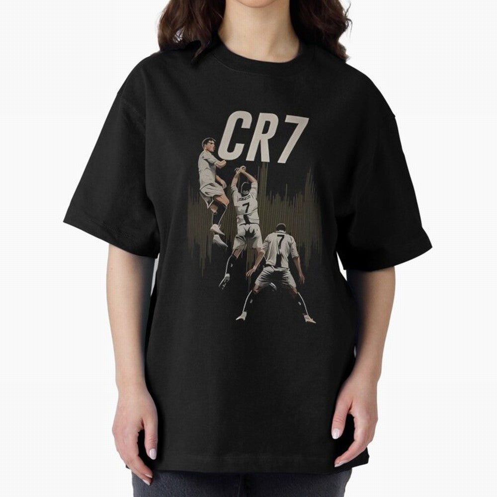 Cr7 Oversized T-Shirt Celebrate Football Dreams Across FIFA World Cup 2026 USA Canada Mexico for Fans of Mbappe and Neymar and Argentina and Brazil, Bringing Football Passion, Legendary Performances, Festival Vibes and Supporter Community; Built