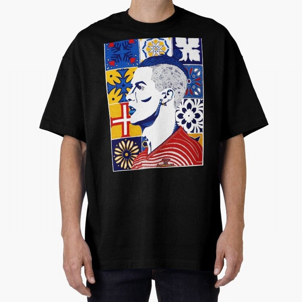 Cristiano Ronaldo Cristiano Ronaldo Azulejos Oversized T-Shirt Relive the Noise and Pride of Global Football Passion for FIFA World Cup 2026 USA Canada Mexico, Highlighting CR7, Argentina, Global Supporter Spirit, Legendary Goals, National Colors