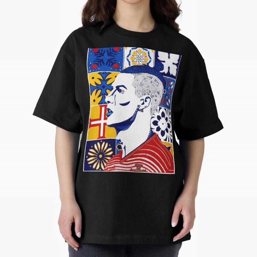Cristiano Ronaldo Cristiano Ronaldo Azulejos Oversized T-Shirt Relive the Noise and Pride of Global Football Passion for FIFA World Cup 2026 USA Canada Mexico, Highlighting CR7, Argentina, Global Supporter Spirit, Legendary Goals, National Colors