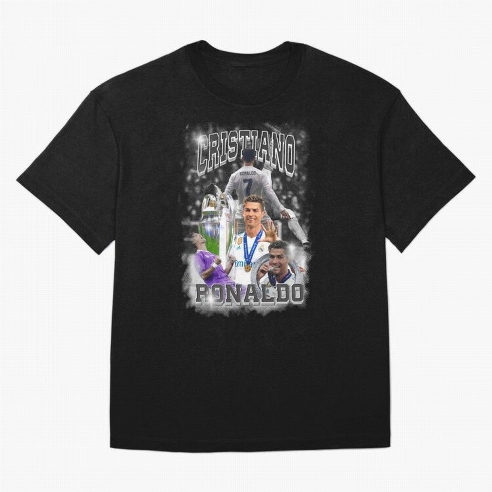 Cristiano Ronaldo Oversized T-Shirt Celebrate Rivalries and Pride in FIFA World Cup 2026 Connected to Mbappe and Neymar, Spain and Netherlands Energy, Game Day Rituals, Football Legends, Country Pride and the Road to the Final; Built for Supporters