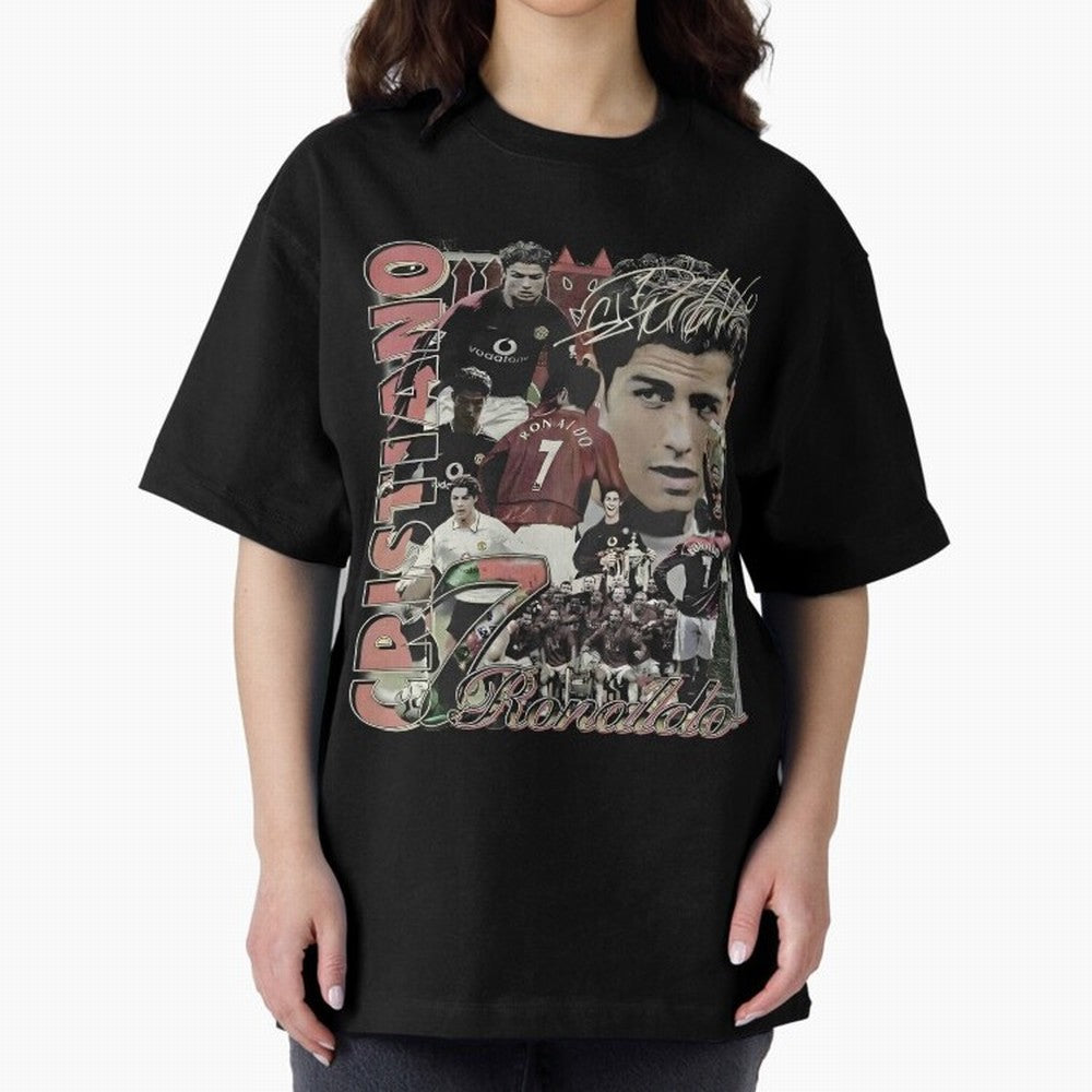 Limited Cristiano Ronaldo CR7 Vintage Oversized T-Shirt Fuel Your Fan Pride for FIFA World Cup 2026 Group Stage for Fans of Messi and Cristiano Ronaldo and England and Germany, Bringing Stadium Chants, National Pride, Trophy Dreams and