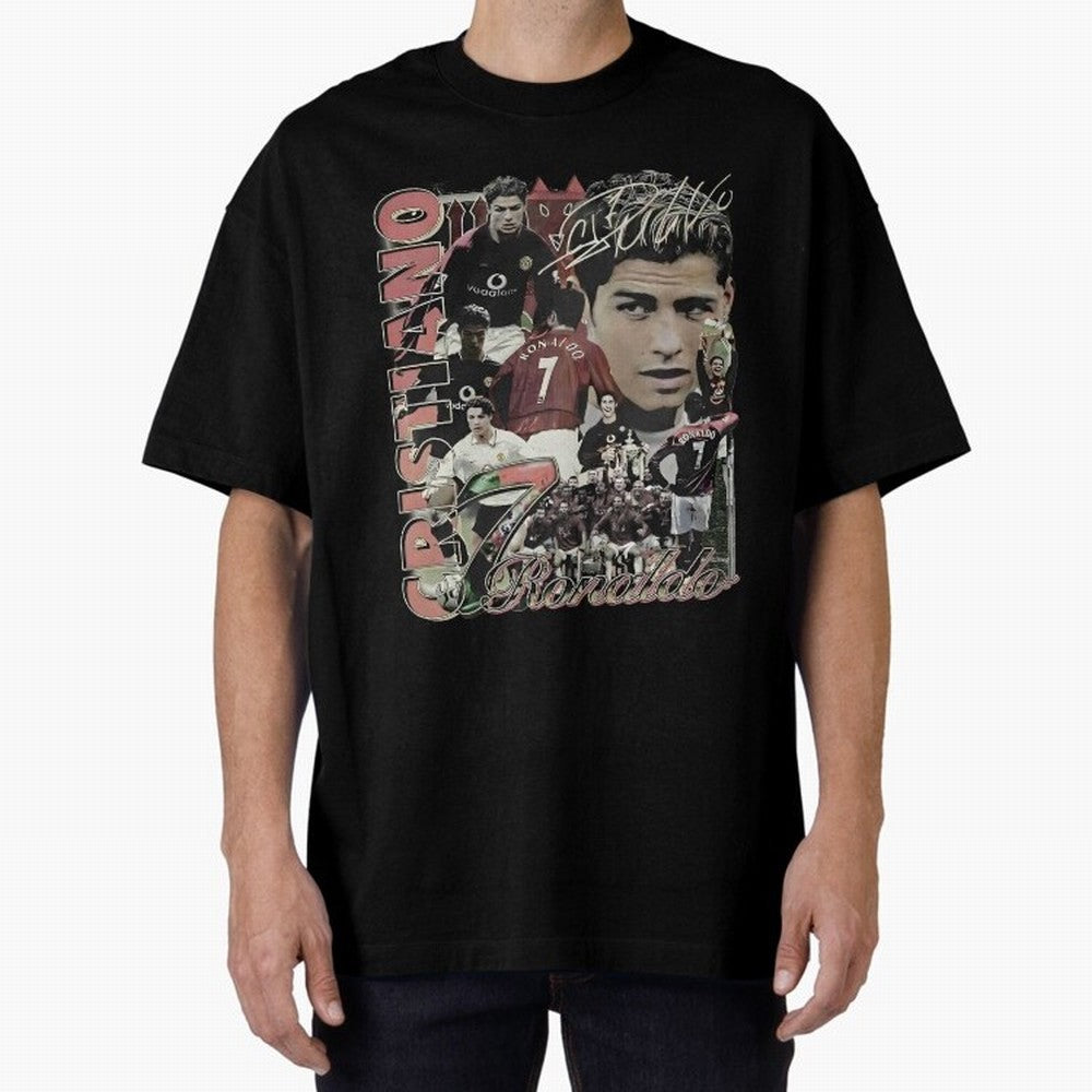 Limited Cristiano Ronaldo CR7 Vintage Oversized T-Shirt Fuel Your Fan Pride for FIFA World Cup 2026 Group Stage for Fans of Messi and Cristiano Ronaldo and England and Germany, Bringing Stadium Chants, National Pride, Trophy Dreams and