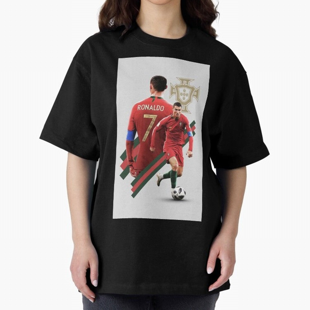cr qatar Oversized T-Shirt Experience the Global Stage of FIFA World Cup 2026 USA Canada Mexico for Fans of Messi and Argentina and Brazil, Bringing Goal Celebration Energy, Supporter Heritage, Football Icons and Worldwide Tournament Joy; Made for