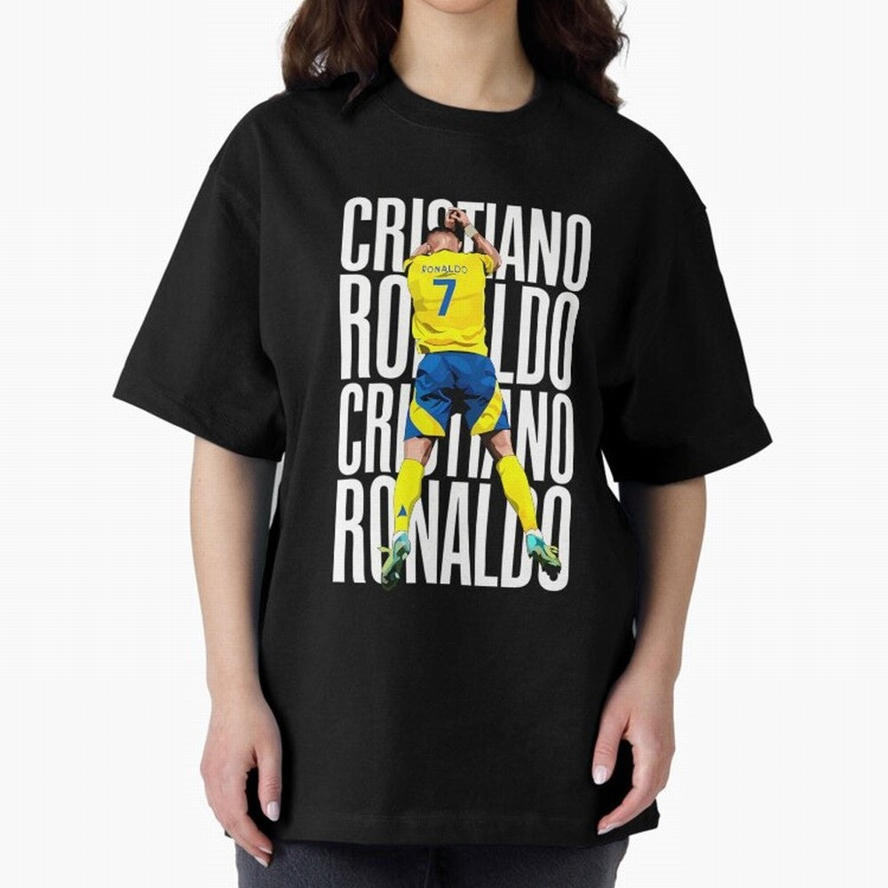 Cristiano Ronaldo Siuuuu Celebration Oversized T-Shirt Bring Match Day Fire to the FIFA World Cup 2026 Group Stage Journey through Mbappe and Neymar Highlights, Germany Pride, Global Supporter Spirit, Legendary Goals, National Colors and Tournament