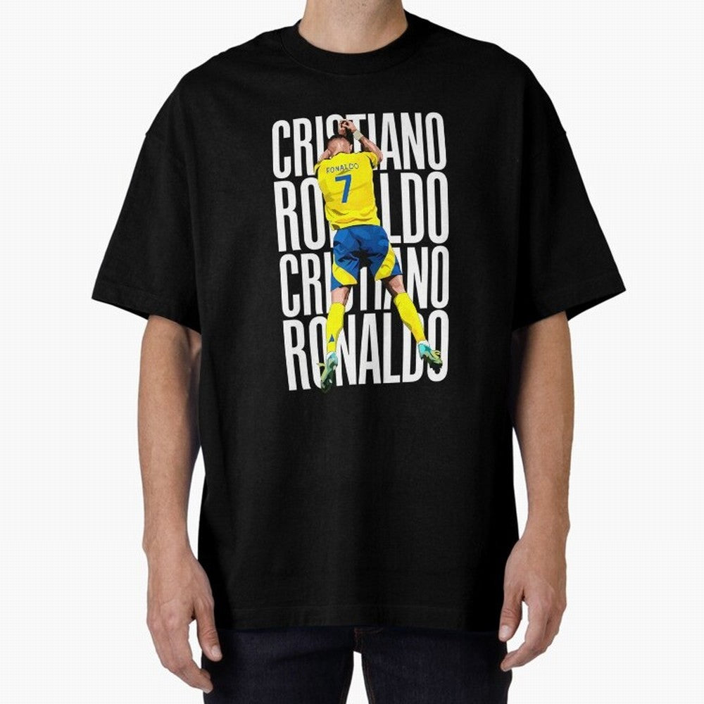 Cristiano Ronaldo Siuuuu Celebration Oversized T-Shirt Bring Match Day Fire to the FIFA World Cup 2026 Group Stage Journey through Mbappe and Neymar Highlights, Germany Pride, Global Supporter Spirit, Legendary Goals, National Colors and Tournament