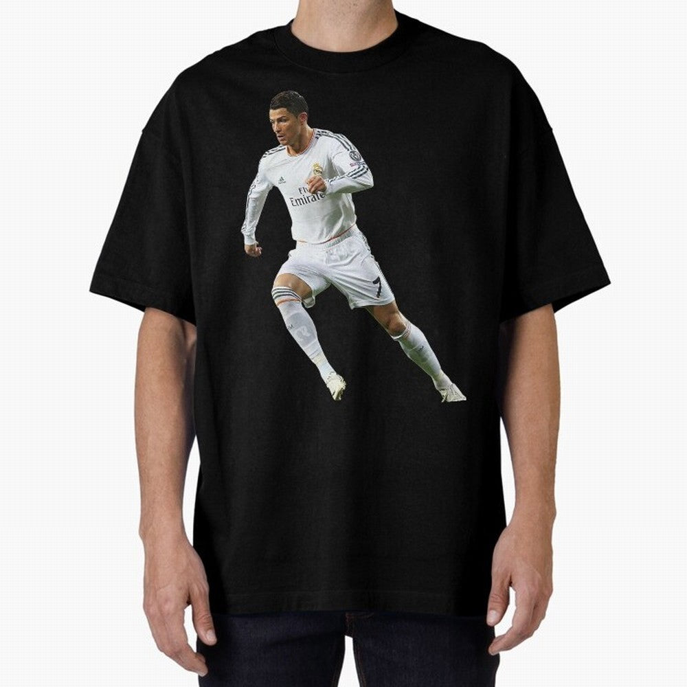 Cristiano Ronaldo Oversized T-Shirt Relive the Noise and Pride of Global Football Passion for FIFA World Cup 2026 Group Stage, Centered on Neymar, Haaland and Cristiano Ronaldo, Spain, Football Festival Excitement, Trophy Ambitions, Country